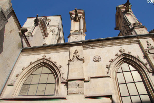 Design elements of Old St Saviour's Church. Caen, France.