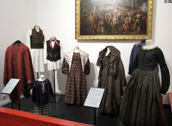 Normandy region dress at Museum of Normandy. Caen, France.