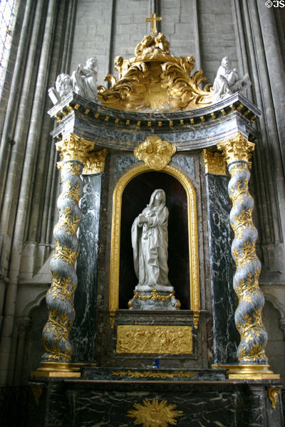Chapel of Our Lady of Pity (1761) designed by Joseph Christophle & executed by Jean-Baptiste Dupuis in Amiens Cathedral. Amiens, France.