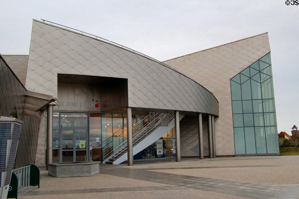 Entrance to Juno Beach Centre. Courseulles-sur-Mer, France.
