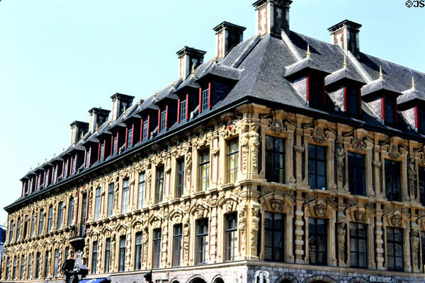 Old Bourse of Lille on Theatre Place. Lille, France.