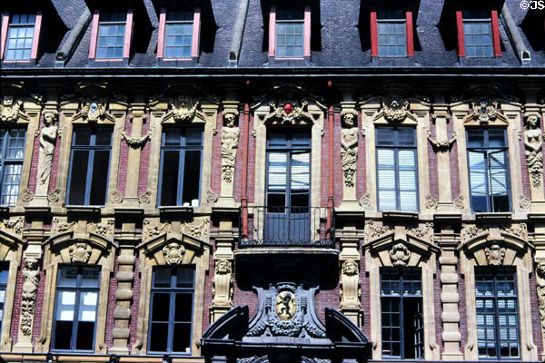 Old Bourse of Lille on Theatre Place. Lille, France.