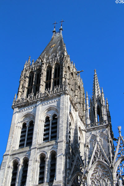 Western facade of Rouen Cathedral. Rouen, France.