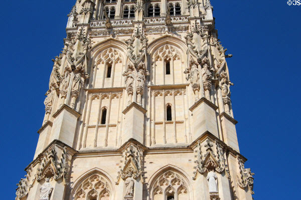 Middle level of Southwest tower of Rouen Cathedral. Rouen, France.