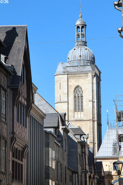 Gothic Great Clock belfry tower (14thC). Rouen, France.