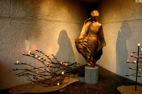 Modern chapel at St Joan of Arc Church. Rouen, France.