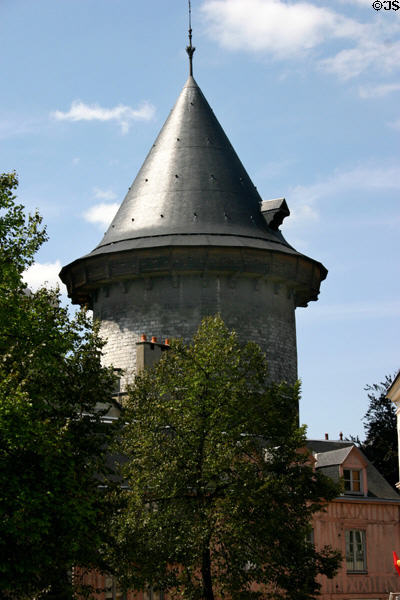 Rouen Dungeon (13thC) only remaining tower of castle where Joan of Arc was imprisoned. Rouen, France.