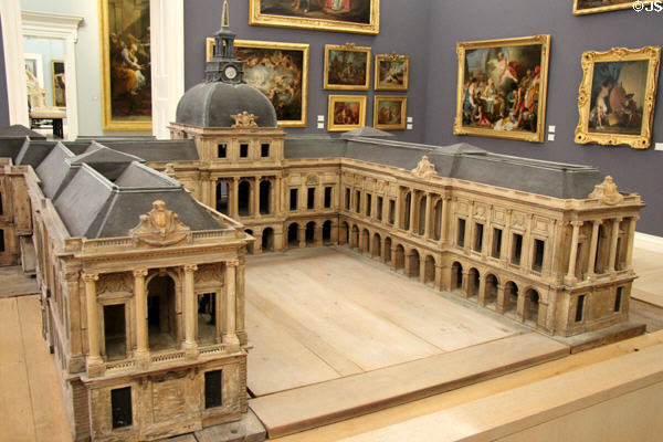 Model of Rouen city hall (1758) by Antoine Mathieu le Carpentier at Rouen Museum of Fine Arts. Rouen, France.