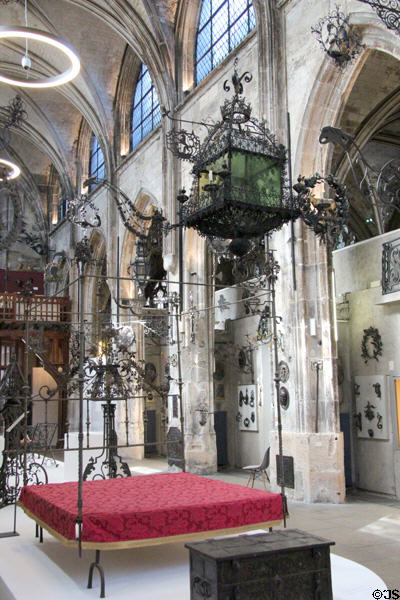 Ironwork antiques at Wrought Iron Museum. Rouen, France.