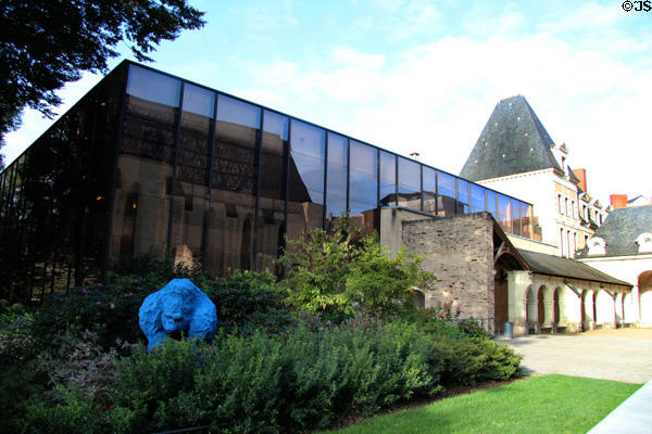 Modern extension on Angers Fine Arts Museum. Angers, France.