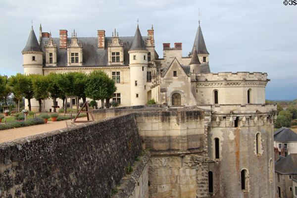 Orleans apartments & Minimes Tower at Chateau Royal of Amboise. Amboise, France.