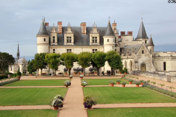Royal Lodge & Naples Terrace at Chateau Royal of Amboise. Amboise, France.