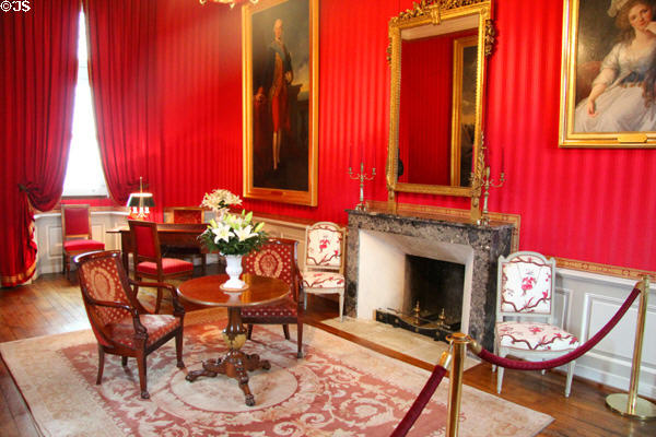 Orléans-Penthièvre Salon in Royal Lodge at Chateau Royal of Amboise. Amboise, France.