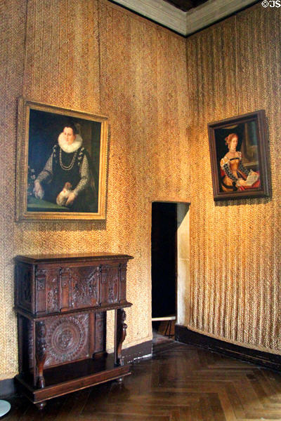 Renaissance Chamber at Château d'Azay-le-Rideau. Azay-le-Rideau, France.