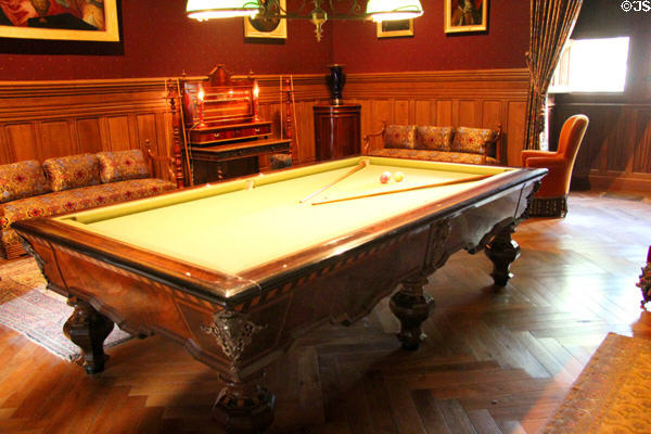 Billiards Room at Château d'Azay-le-Rideau. Azay-le-Rideau, France.