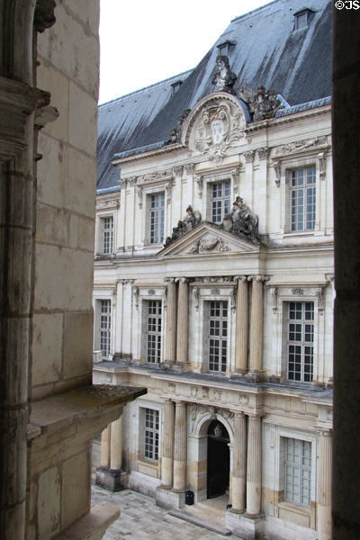 Gaston of Orleans Classical wing (1635-38) by François Mansart at Blois Chateau. Blois, France.