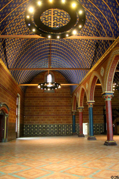 Estates General Room as restored (c1861-6) by architect Felix Duban in NeoGothic style at Blois Chateau. Blois, France.