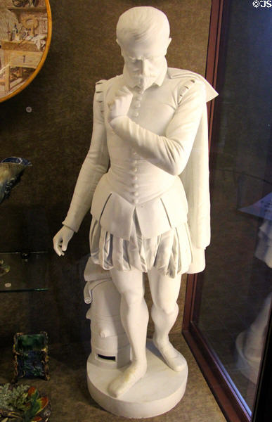 Bernard Palissy biscuit sculpture (1882) by J. Dorfer of France at Blois Chateau. Blois, France.