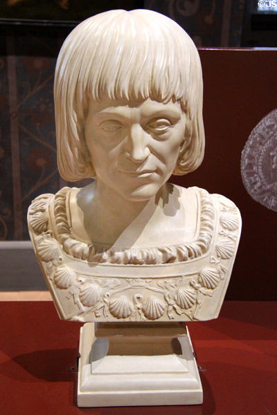 Louis XII bust at Blois Chateau. Blois, France.