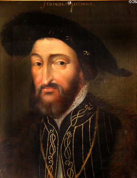 François I painting (17thC) at Blois Chateau. Blois, France.