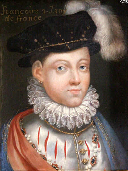 François II painting (17thC) at Blois Chateau. Blois, France.