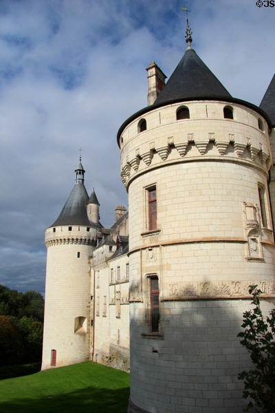 Exterior facade of Chaumont-Sur-Loire. France.