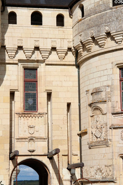Entrance architecture of Chaumont-Sur-Loire. France.