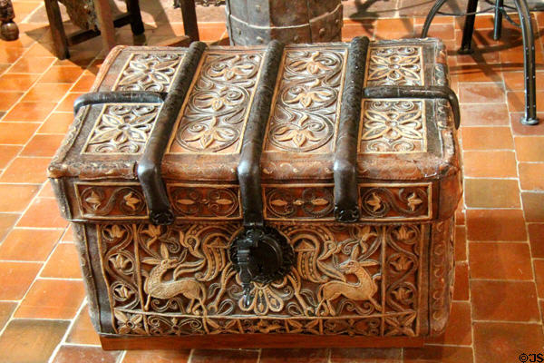 Strong box in Ruggierii Room at Chaumont-Sur-Loire. France.