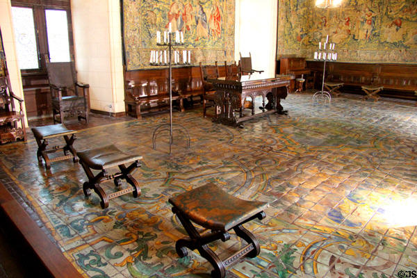 Council Chamber at Chaumont-Sur-Loire. France.