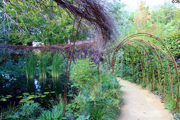Magpie's Paradise entry by Carrie Preston et al in 2019 International Garden Festival at Chaumont-Sur-Loire. France.