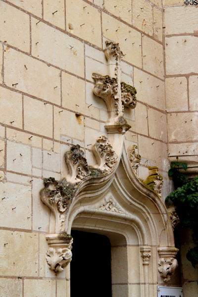 Renaissance arch detail at Chateau D'Ussé. Ussé, France.