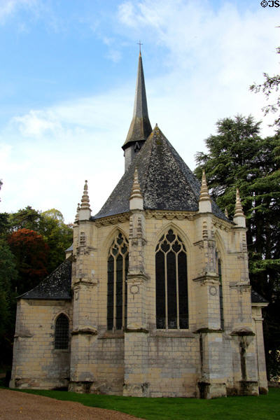 Chapel St Anne d'Usse alter (1528) at Chateau D'Ussé. Ussé, France.