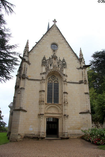 Renaissance facade of Chapel at Chateau D'Ussé. Ussé, France.