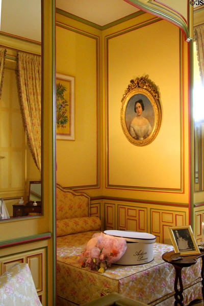 Bridal chamber at Cheverny Chateau. Cheverny, France.