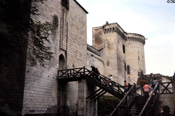 Donjon gate & Tour Louis XI at Loches Chateau. Loches, France.