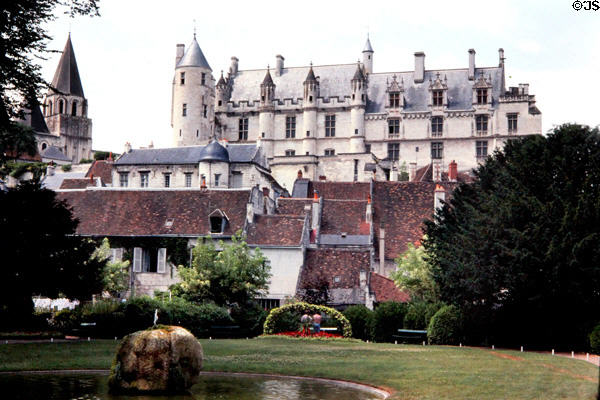 Logis Royal at Loches Chateau. Loches, France.