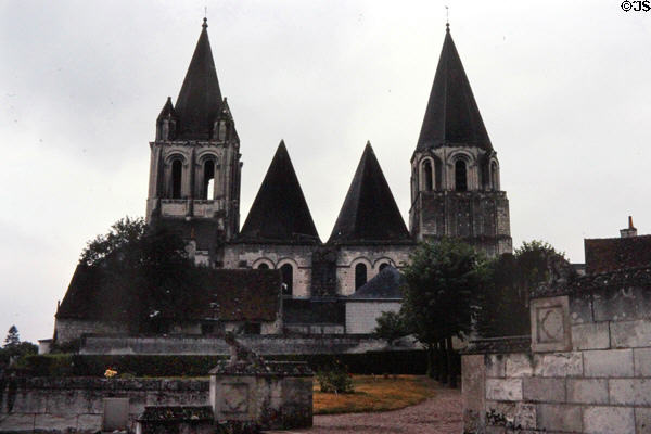 Saint-Ours church at Loches Chateau. Loches, France.