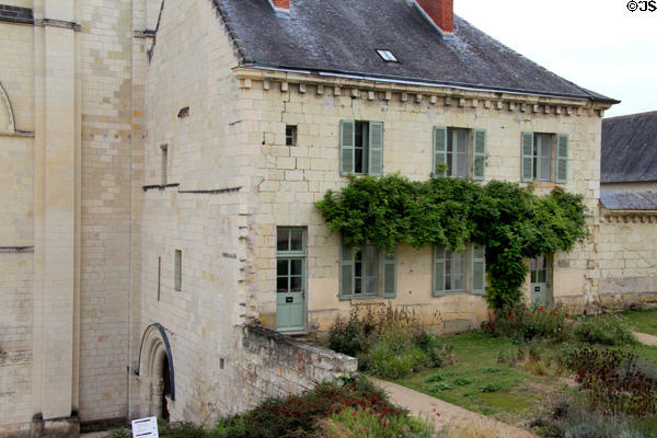 House added to Fontevraud Abbey at later times. Fontevraud, France.