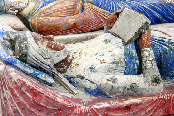 Tomb (1204) of Eleanor of Aquitaine, Queen of France & England. at Fontevraud Abbey. Fontevraud, France.