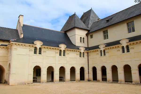 Renaissance style building at Fontevraud Abbey. Fontevraud, France.