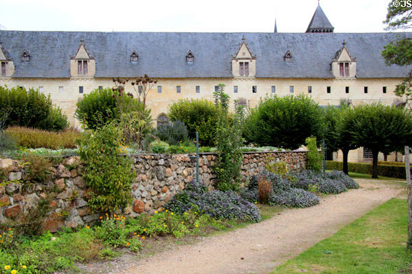 Gardens which once fed Fontevraud Abbey. Fontevraud, France.