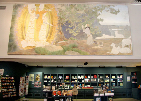 Vision of Joan of Arc painting (1896-8) by Louis-Maurice Boutet de Monvel over entrance lobby of Orleans Beaux Arts Museum. Orleans, France.