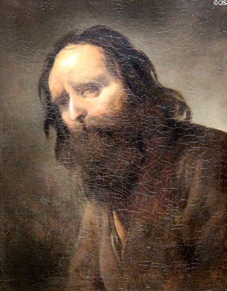 Portrait of old man with one eye (c1630) by Claude Vignon at Orleans Beaux Arts Museum. Orleans, France.