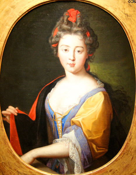 Portrait of Charlotte de Lorraine (c1695) by Nicolas Fouché at Orleans Beaux Arts Museum. Orleans, France.