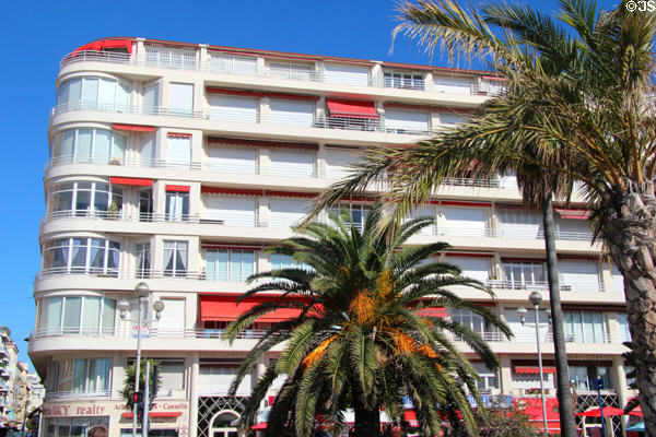 Art-deco residence on Promenade des Anglais. Nice, France.