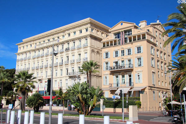 Buildings on Promenade des Anglais. Nice, France.