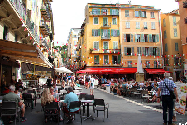 Place Rossetti in Old Nice. Nice, France.