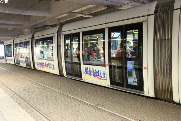 Lyon streetcar. Lyon, France.