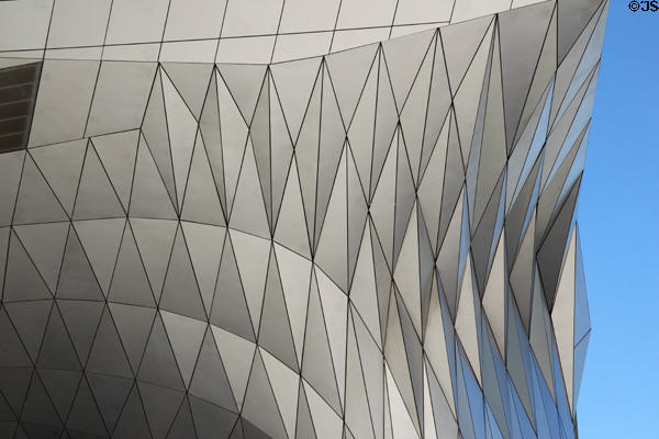 Skin texture of Musée des Confluences. Lyon, France.