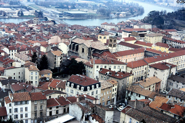 Vienne seen from Mt. Pipet. Vienne, France.
